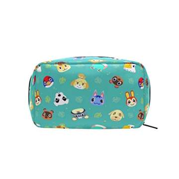 Cosmetic Bag Portable and Suitable for Travel Animal Crossing Pattern Makeup bag with Zipper Pencil ...