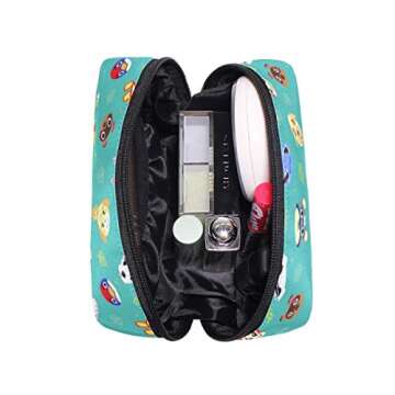 Cosmetic Bag Portable and Suitable for Travel Animal Crossing Pattern Makeup bag with Zipper Pencil Bag Pouch Wallet