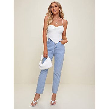 Trendy Verdusa Women's Criss Cross Backless Crop Top