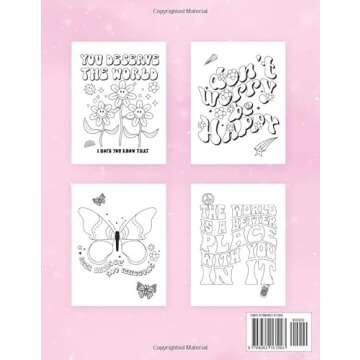 Trust the Process: Y2K Mental Health Coloring Book Cute and Retro Illustrations for Adults and Teena...