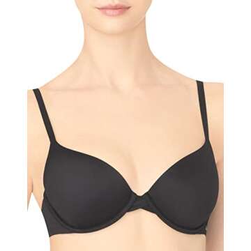 Calvin Klein Perfectly Fit Lightly Lined T-Shirt Bra with Memory Touch, Black, 32DD