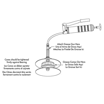 LUMAX LX-1310 Universal Bearing Packer - Grease Gun Compatible