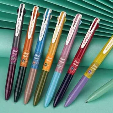WRITECH Retractable Gel Pens: 2 in 1 Colorful 0.5mm