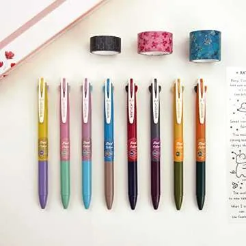 WRITECH Retractable Gel Pens: 2 in 1 Colorful 0.5mm