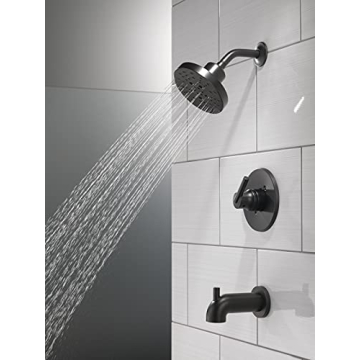 Delta Trinsic Shower Trim Kit Matte Black Stylish Fixture