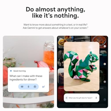 Google Pixel 9 Pro Fold - Unlocked Android Smartphone with Gemini - Advanced Triple Rear Camera System - Foldable Display - Obsidian - 512 GB (Renewed)