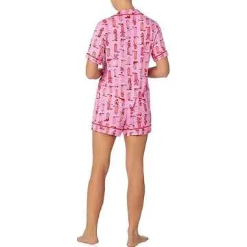 Y2k Pink Cowgirl Boots Satin Pajamas - Stylish Comfort Set