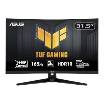 ASUS TUF Gaming 32" 1440P HDR Curved Monitor - Stunning Visuals