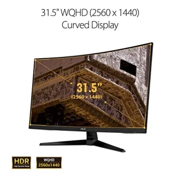 ASUS TUF Gaming 32" 1440P HDR Curved Monitor - Stunning Visuals