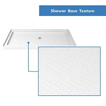 DreamLine SlimLine Single Threshold Shower Base in White | DLT-1136480
