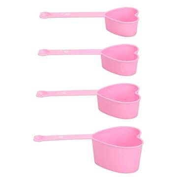 Heart Shaped Measuring Cups, 4-ct. (Pink)