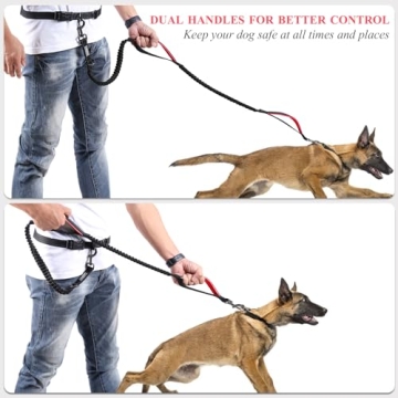 VIVAGLORY Hands-Free Dog Leash for Medium to Large Dogs