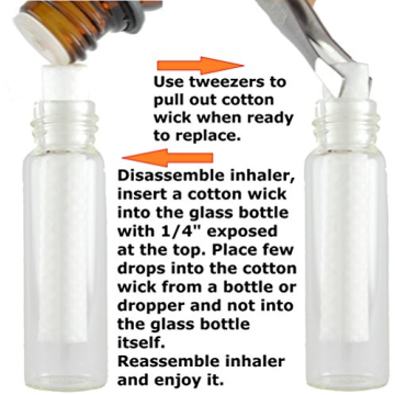 Stylish Essential Oil Inhalers Set – 5 Colors & Wicks