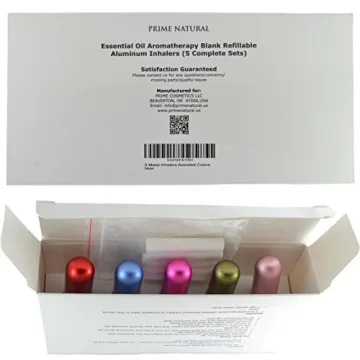 Stylish Essential Oil Inhalers Set – 5 Colors & Wicks