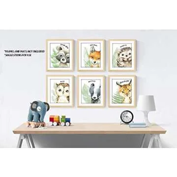 Woodland Animals Wall Art Prints - Perfect Nursery Decor Gift