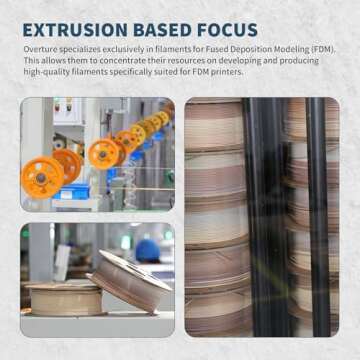 OVERTURE Rock PLA Filament 1.75mm, Marble PLA 3D Printer Filament 1kg Spool (2.2lbs), Dimensional Accuracy +/- 0.02 mm, Fit Most FDM Printer (Fossil Rock)