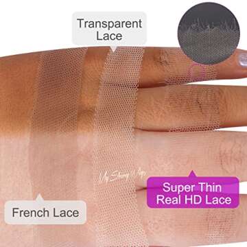 MYSHINYWIGS 5x5 Real HD Lace Closure Body Wave Closure Virgin Human Hair Lace Closure Pre Bleacked K...