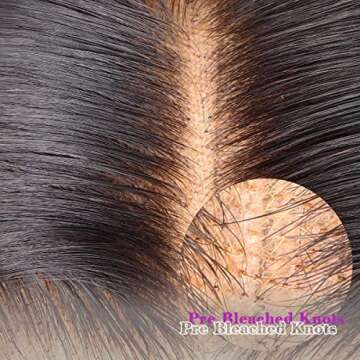 MYSHINYWIGS 5x5 Real HD Lace Closure Body Wave Closure Virgin Human Hair Lace Closure Pre Bleacked Knots with Baby Hair Invisible Transparent Lace Closure Natural Hairline Pre Plucked Black 20 Inch