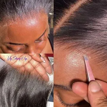 MYSHINYWIGS 5x5 Real HD Lace Closure Body Wave Closure Virgin Human Hair Lace Closure Pre Bleacked Knots with Baby Hair Invisible Transparent Lace Closure Natural Hairline Pre Plucked Black 20 Inch