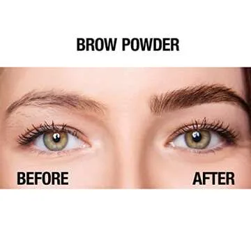 Palladio Brow Powder for Eyebrows, Soft and Natural Eyebrow Powder with Jojoba Oil & Shea Butter, Helps Enhance & Define Brows, Compact Size for Purse or Travel, Includes Applicator Brush, Auburn