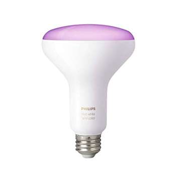 Philips Hue White and Color Ambiance BR30 60W Equivalent Dimmable LED Smart Flood Light, 1 Smart Bulb, Works with Alexa, Apple HomeKit, and Google Assistant (California residents)