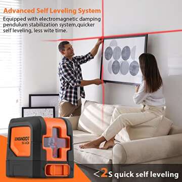 ENGiNDOT Self Leveling Laser Level 50ft for Precision Projects