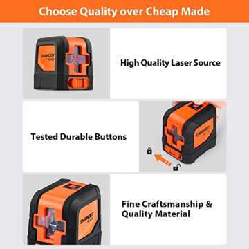 ENGiNDOT Self Leveling Laser Level 50ft for Precision Projects