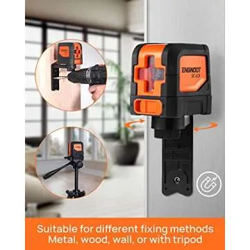 ENGiNDOT Self Leveling Laser Level 50ft for Precision Projects