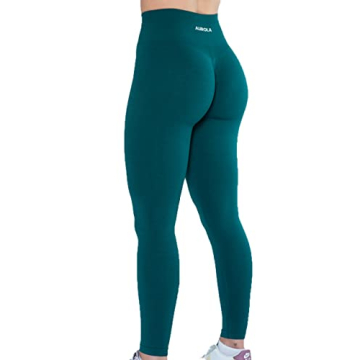 AUROLA Workout Leggings for Women Seamless Scrunch Tights Tummy Control Gym Fitness Girl Sport Activ...