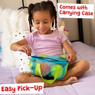 Hapinest Soft Foam Sports Balls with Carrying Bag Toys and Gifts for Kids Toddler Age Boys and Girls