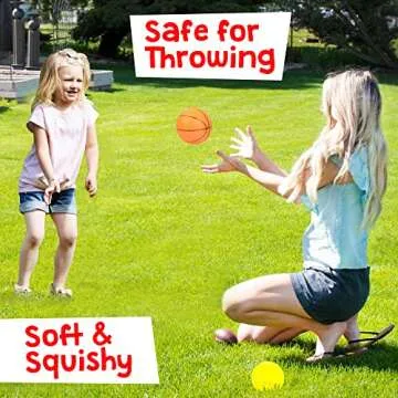 Hapinest Soft Foam Sports Balls with Carrying Bag Toys and Gifts for Kids Toddler Age Boys and Girls