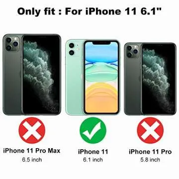 OOK Soft Case for iPhone 11 All Round Shock Absorption Protection Flexible TPU Cover with Pink Heart Design Anti-Scratch Slim iPhone 11 Case for Women Girls - Pink