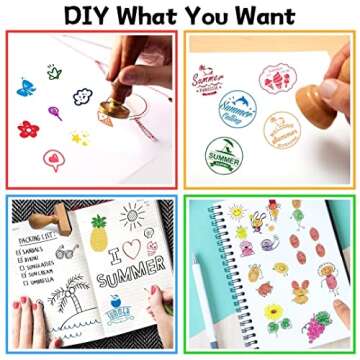 7" Large Ink Pads for Kids - Handprint Footprint Size Rainbow Stamps Pad, Safe & Washable Ink Pad for Fingerprint Painting Card Making Stamp Crafting Paper Wood Fabric Scrapbook Kids Birthday Gifts