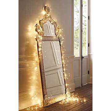 PERFECTDAY 66 FT Copper Fairy String Lights for Party