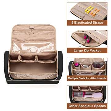 Yarwo Double-layer Storage Bag Compatible for Dyson Airwrap Multi-styler Complete and Attachments, P...