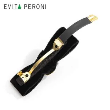 EVITA PERONI Velvet Hair Barrettes for Women, Hair Bows Hair Barrettes, Small French Barrettes Hair Clip for Women Thick Thin Hair-Wine Red