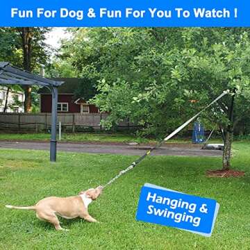 LOOBANI Bungee Tug Toy for All Dogs - Interactive Outdoor Fun