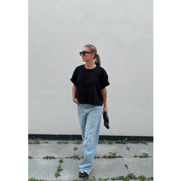 Yishaweiqi Black Studs Ballet Flats Women Stylish Comfortable