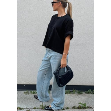 Yishaweiqi Black Studs Ballet Flats Women Stylish Comfortable