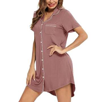 Pjmlifecoco Women’s Button Down Nightgowns for Ultimate Comfort