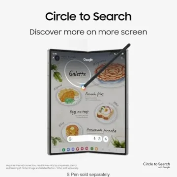 SAMSUNG Galaxy Z Fold 6 AI Cell Phone, 256GB Unlocked Android Smartphone, Circle to Search, Handsfree Live Interpreter, AI Photo Edits, Large Screen, 2024,US 1 Yr Manufacturer Warranty, Navy (Renewed)