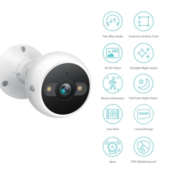 Kasa 2K QHD Security Camera with Night Vision