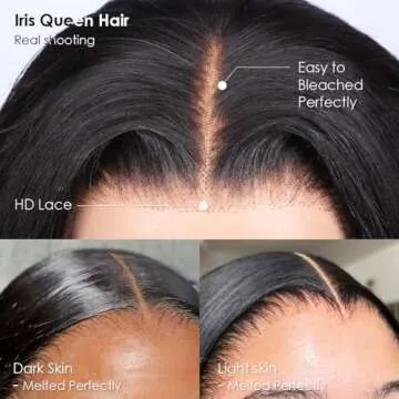 Iris Queen 12A Straight HD Lace Front Wig for Women