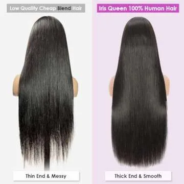 Iris Queen 12A Straight HD Lace Front Wig for Women