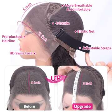 Iris Queen 12A Straight HD Lace Front Wig for Women