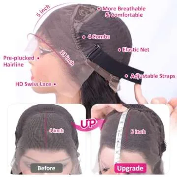 Iris Queen 12A Straight HD Lace Front Wig for Women