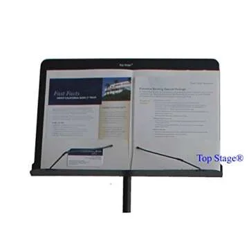 TopStage Deluxe Orchestra Conductor Music Stand - Black