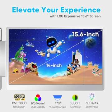 15.6" Laptop Screen Extender for Enhanced Productivity