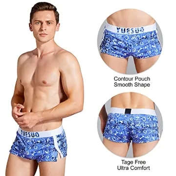 Men's Ultra Soft Breathable Cotton Boxer Briefs 2-Pack
