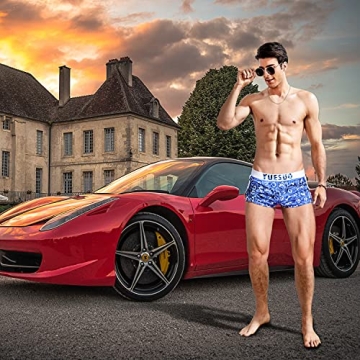 Men's Ultra Soft Breathable Cotton Boxer Briefs 2-Pack